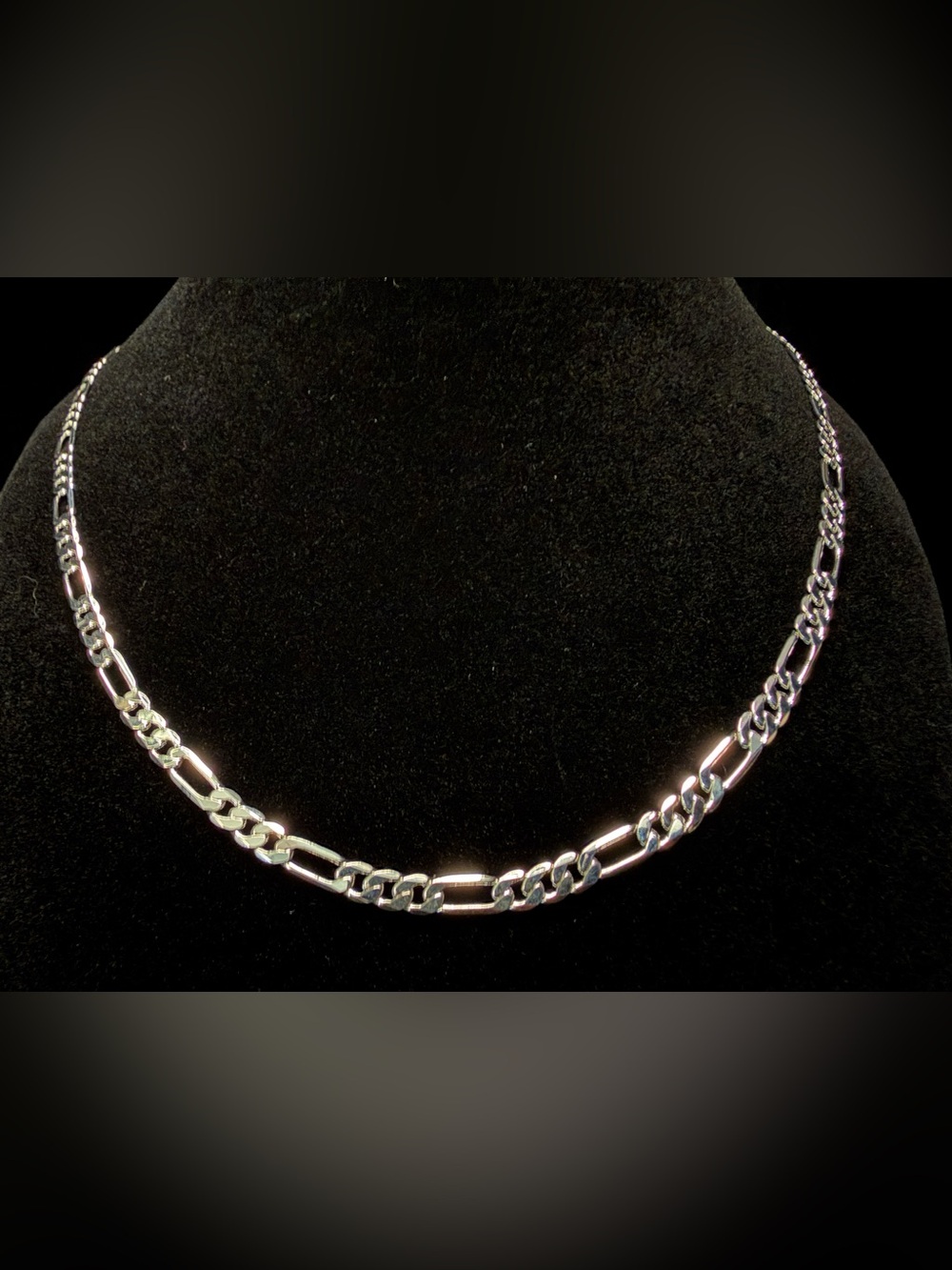 Figaro 22in 4MM 925 Premium Finish Necklace Brand New Must Have